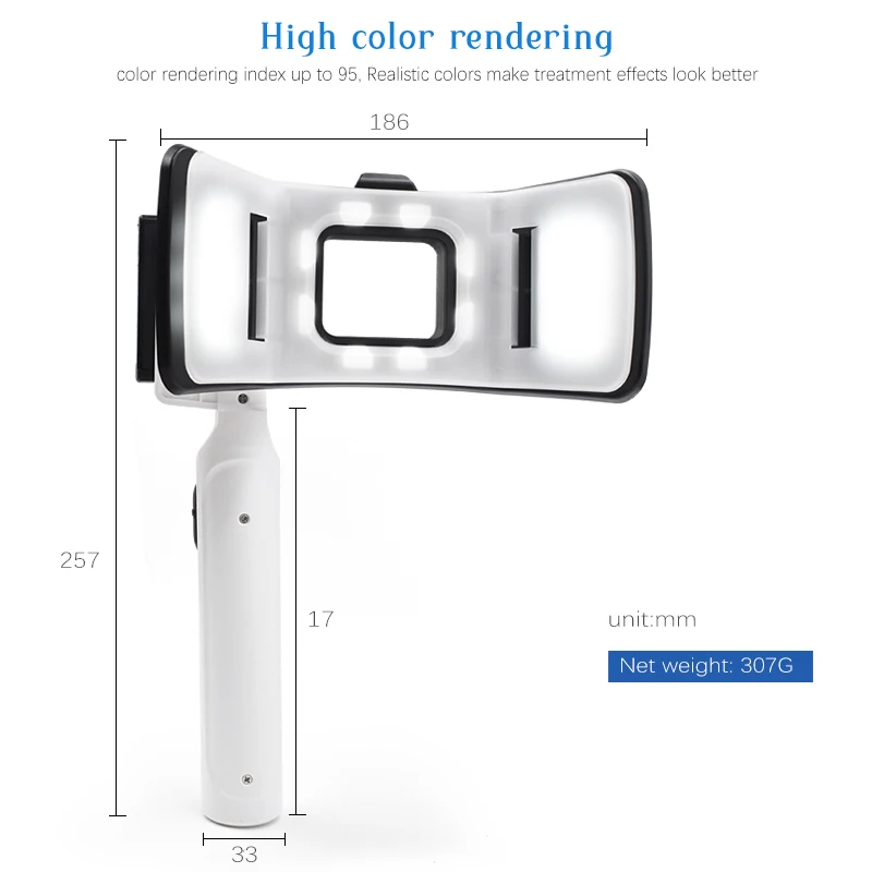 JUMTOP Intraoral Dental Photography Light 6000-6500K Color Temperature Dentist Flash Light Oral Filling Lamp