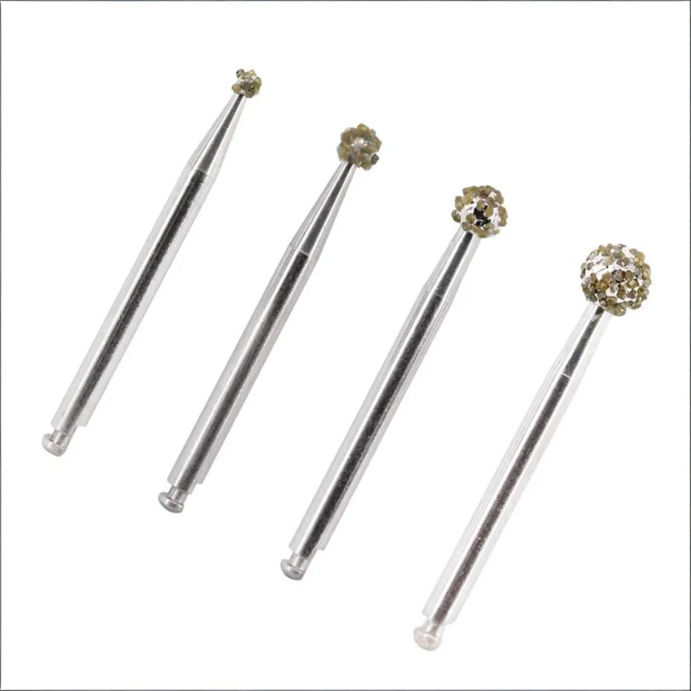 Dental Degranulation Burs Kit for Osseous Debridement & Soft Tissue Removal From Socket Diamond Ball Burs Φ2.3 Φ3.3 Φ4.0 Φ5.0