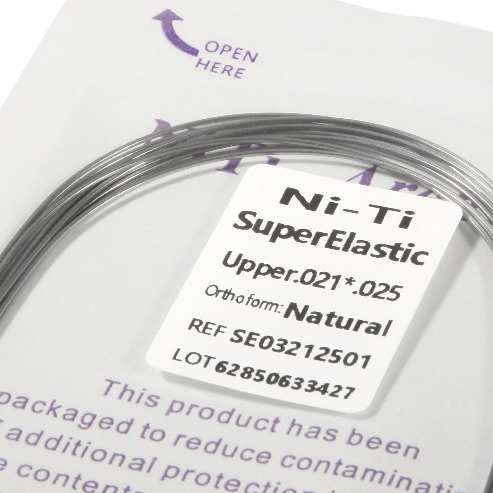 10 packs Dental Orthodontic Super Elastic NiTi Arch Wire Rectangular Natural Form For Dental Orthodontic Treatment