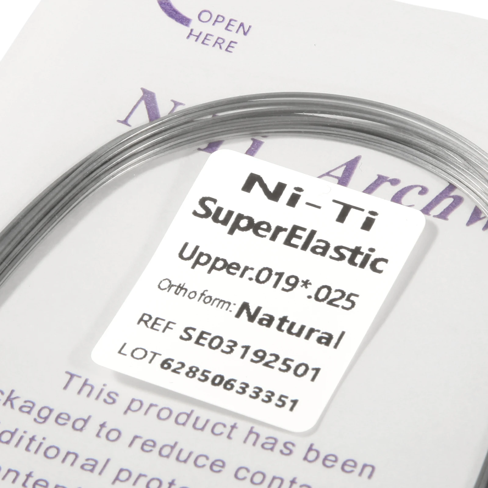 10 packs Dental Orthodontic Super Elastic NiTi Arch Wire Rectangular Natural Form For Dental Orthodontic Treatment