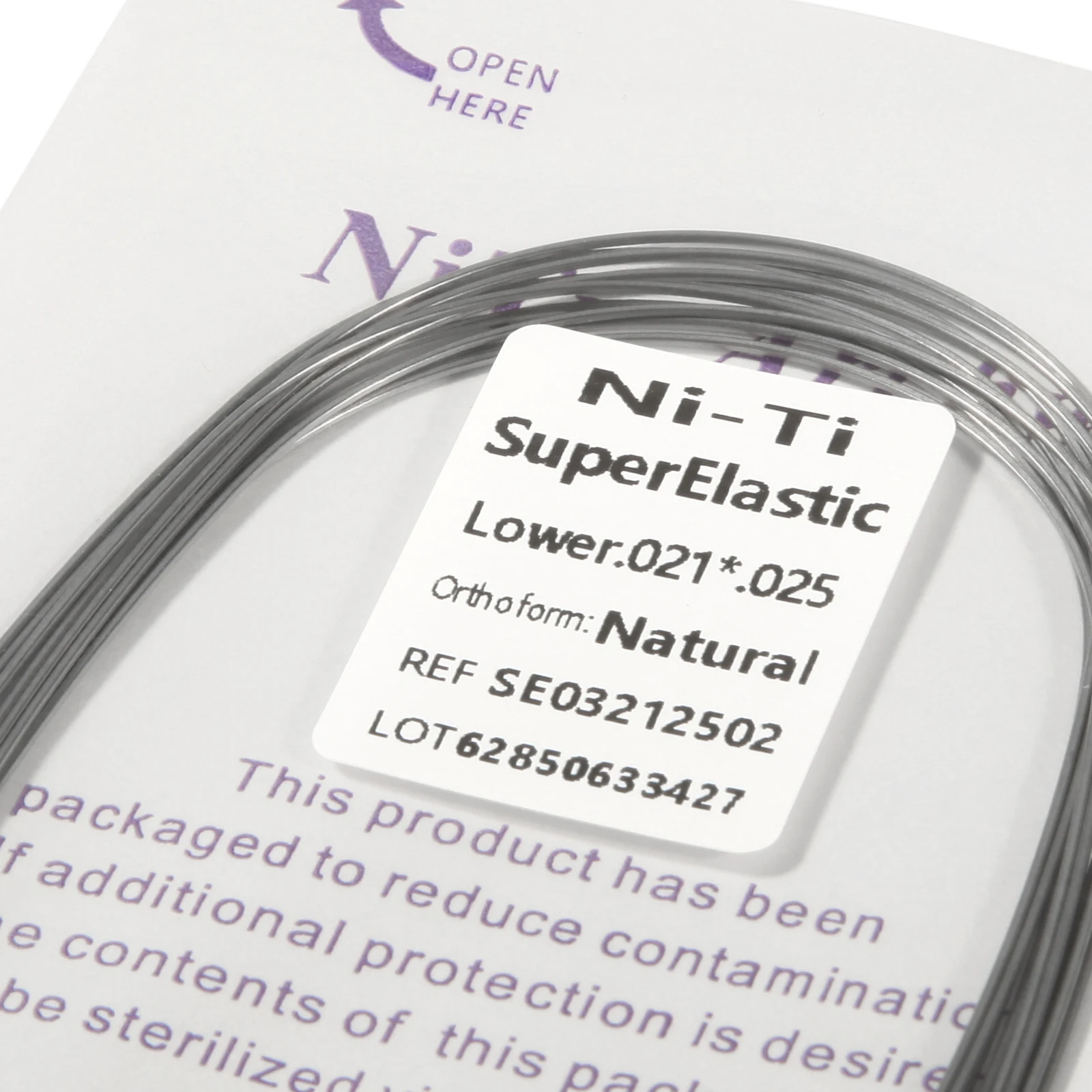 10 packs Dental Orthodontic Super Elastic NiTi Arch Wire Rectangular Natural Form For Dental Orthodontic Treatment