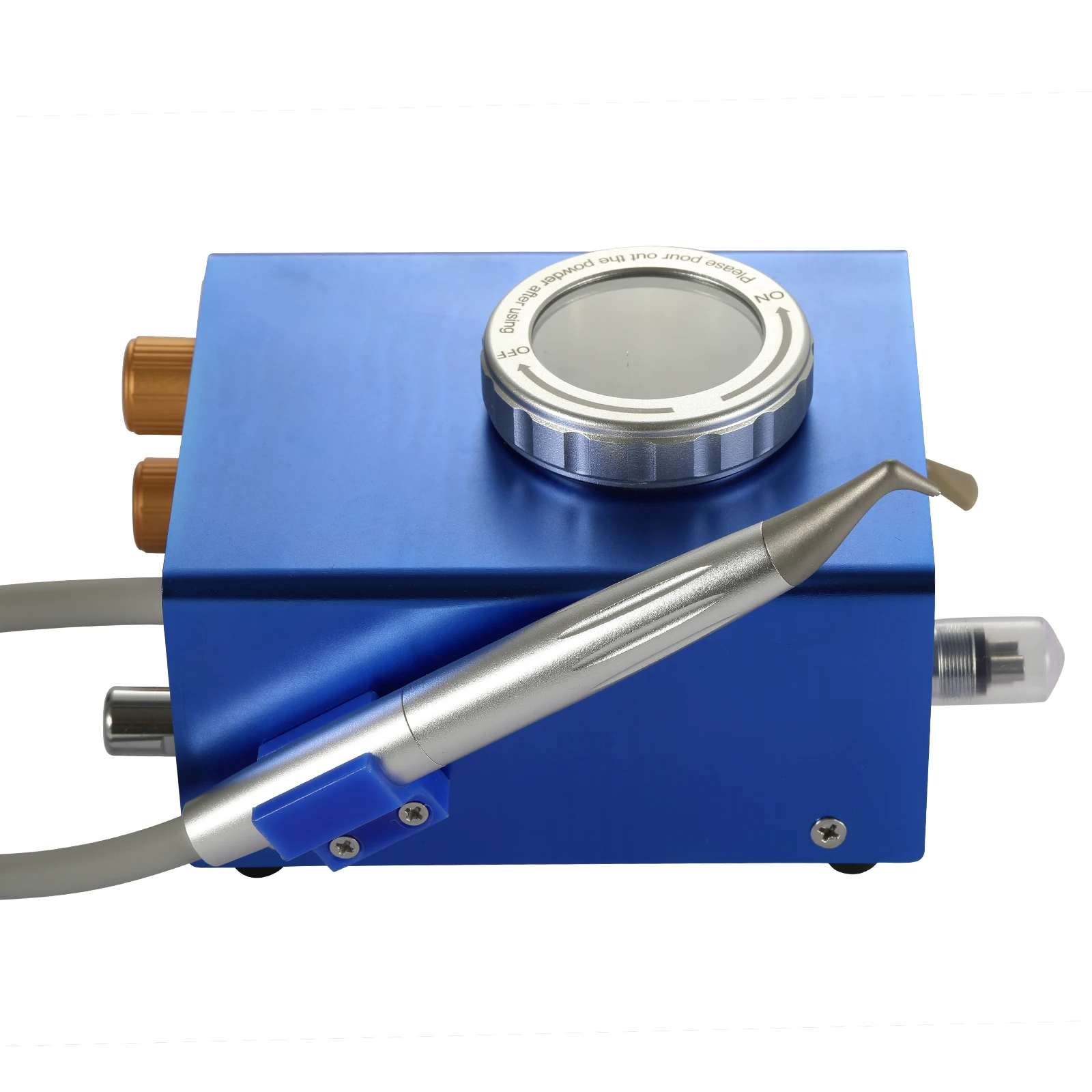 Dental Sandblasting Machine Adjustable Pressure Air Water Prophy Polishing Teeth Cleaning Tools