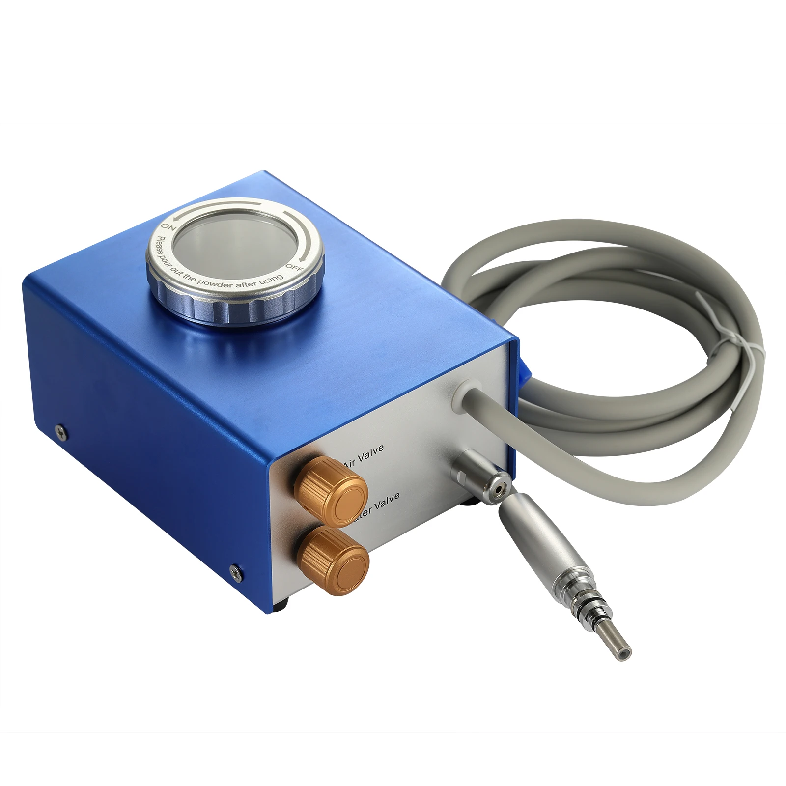 Dental Sandblasting Machine Adjustable Pressure Air Water Prophy Polishing Teeth Cleaning Tools