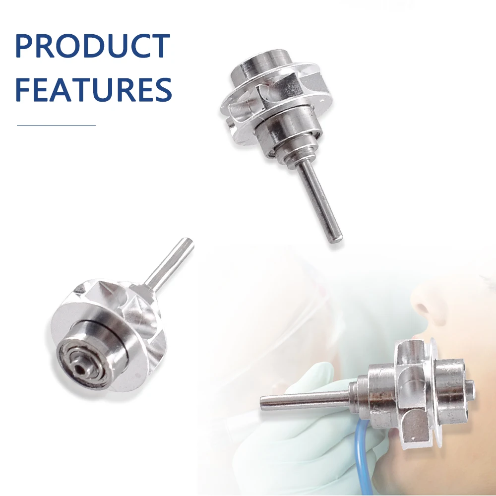 Dental 9000L Cartridge Dentist Rotor For DEASIN Fiber Optic LED Push Button Torque Head High Speed Handpiece Only