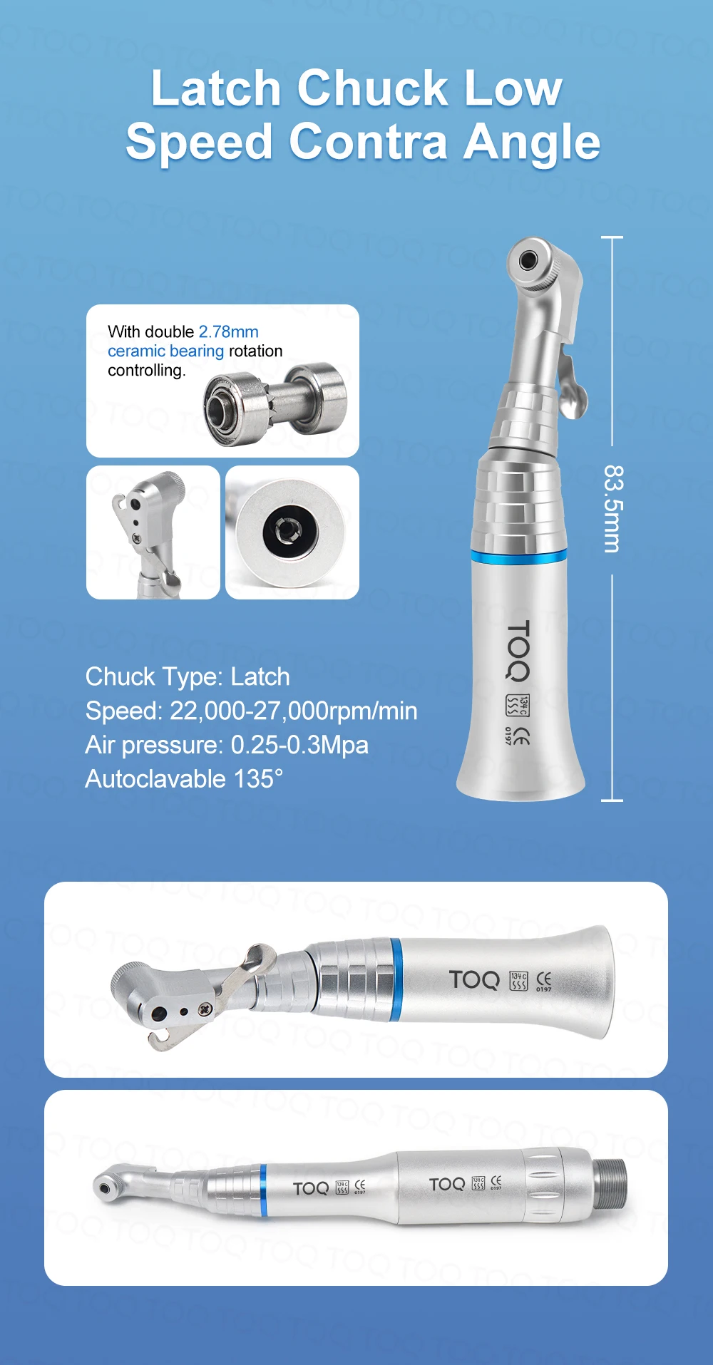 Dental Low Speed Handpiece Kits 2/4 Hole Air Motor Contra Angle Straight Handpiece Dentists Equipment Tools