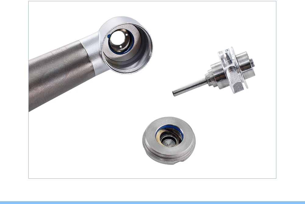 Titanium Alloy Dental Handpiece Optical Fiber Torque Head Air Turbine Ceramic Bearing for KaVo 2/4/6 Hole Connector Dentist Tool