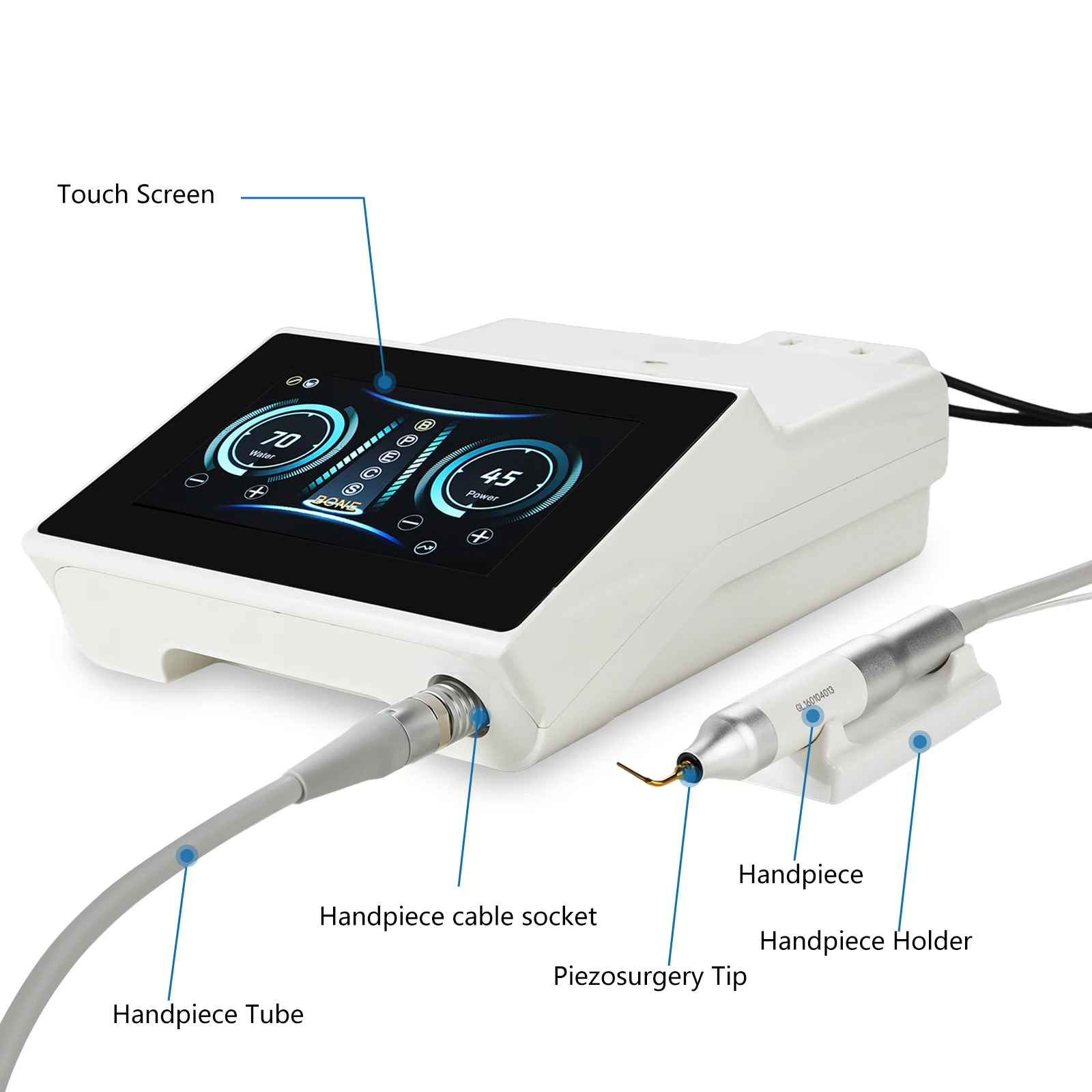 Dental Piezo Surgery SURGIC TOUCH Surgical Dril Piezosurgery Bone Cutter Device for Dental Implant, Periodontal & Endodontic
