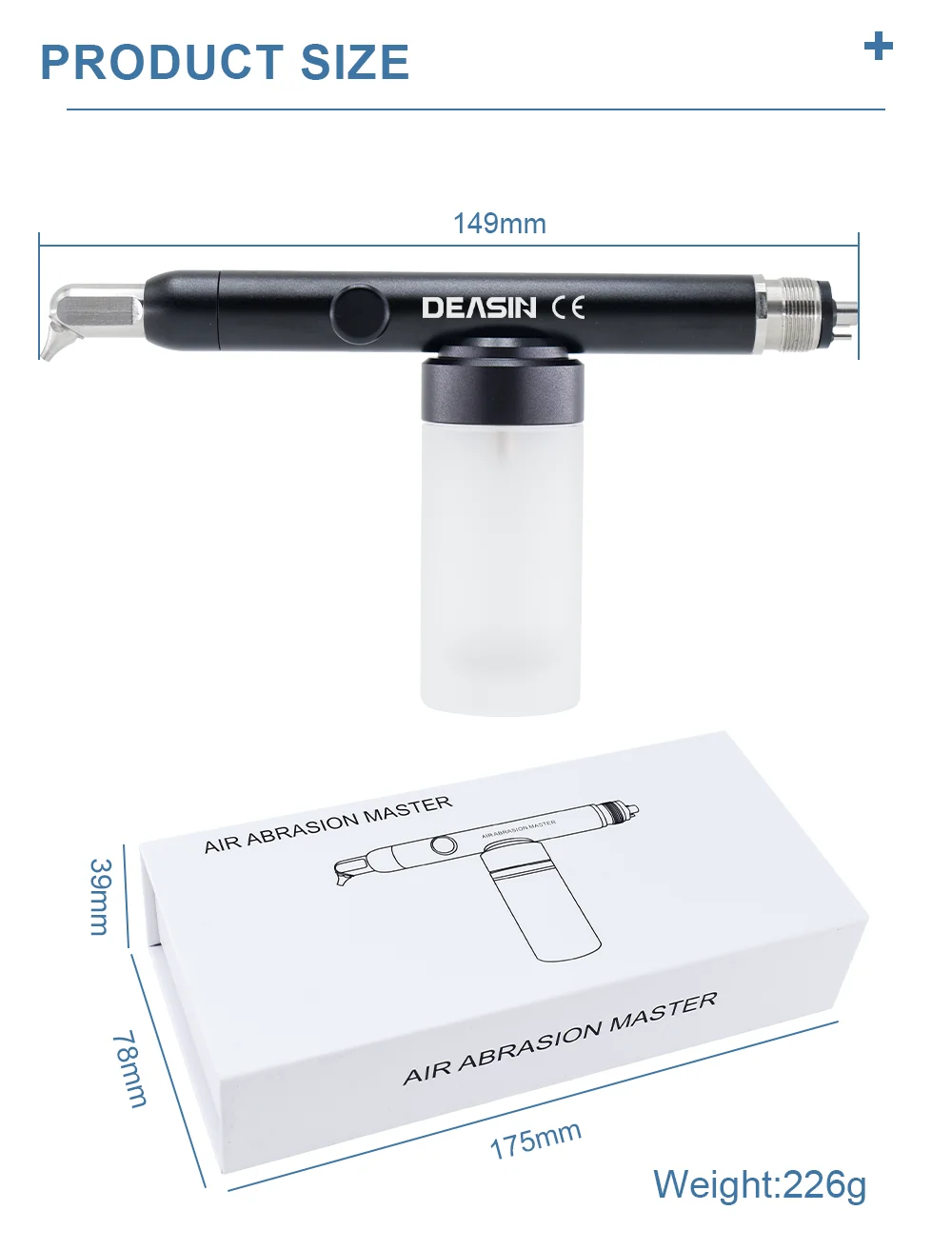 Dental Aluminum Oxide Micro blaster/ Alumina Air Abrasion Polisher Sandblasting Sandblaster teeth whitening pen 2/4hole