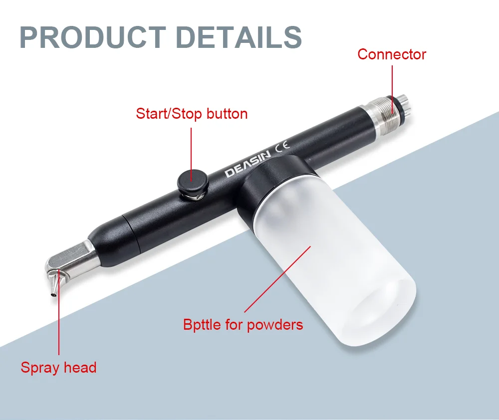 Dental Aluminum Oxide Micro blaster/ Alumina Air Abrasion Polisher Sandblasting Sandblaster teeth whitening pen 2/4hole
