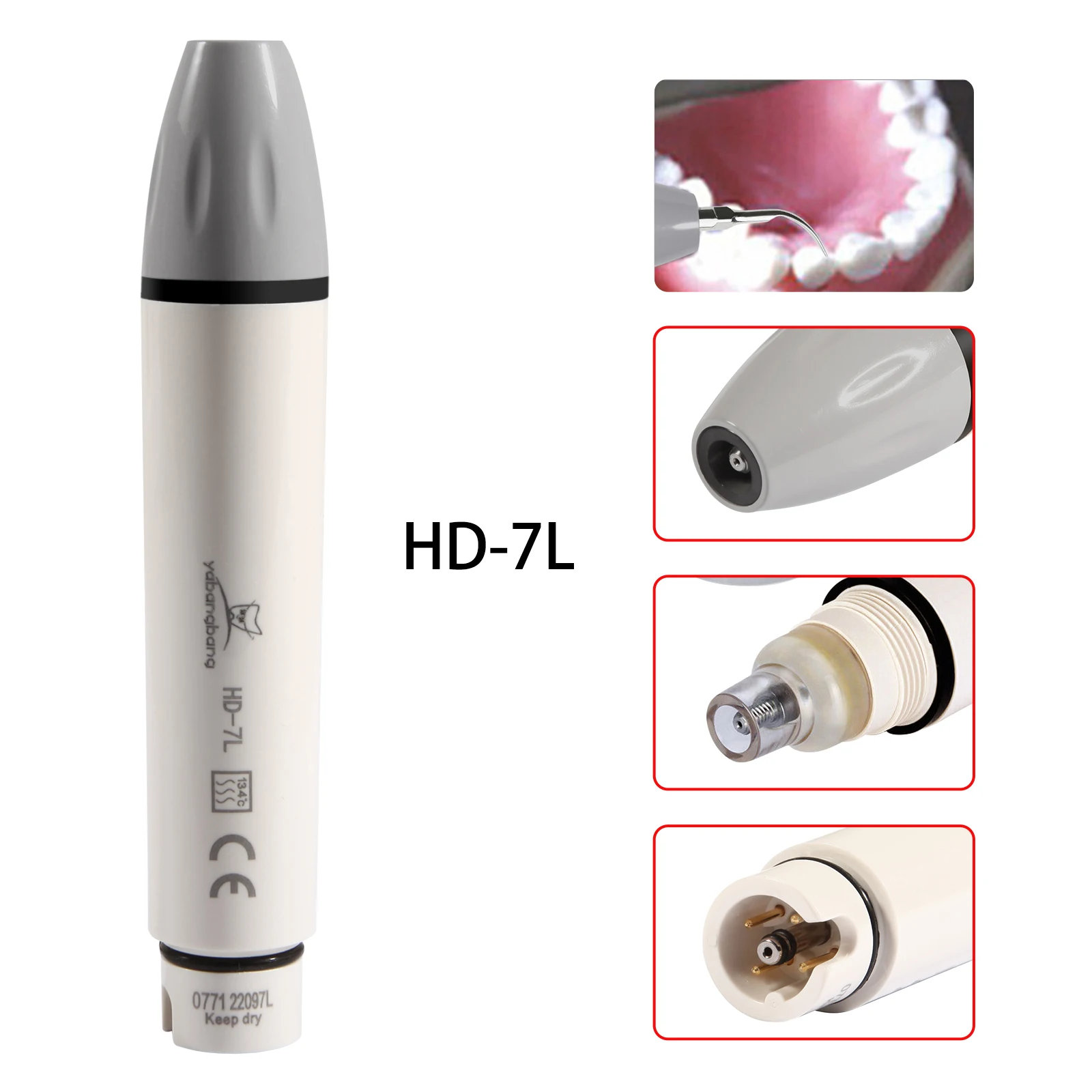 Dental Ultrasonic Scaling Handpiece Scaler Handle Fit for HW-3H EMS/DTE & SATELEC /Woodpack