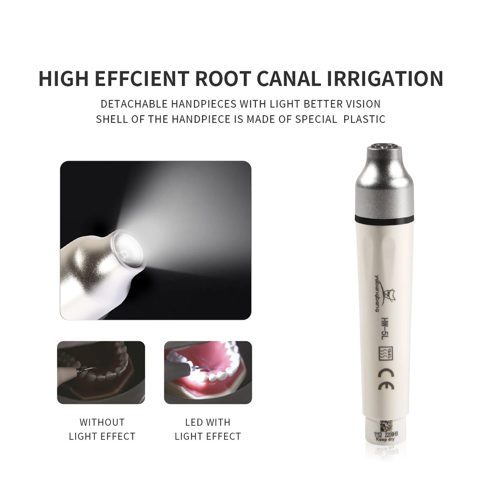 Dental Ultrasonic Scaling Handpiece Scaler Handle Fit for HW-3H EMS/DTE & SATELEC /Woodpack