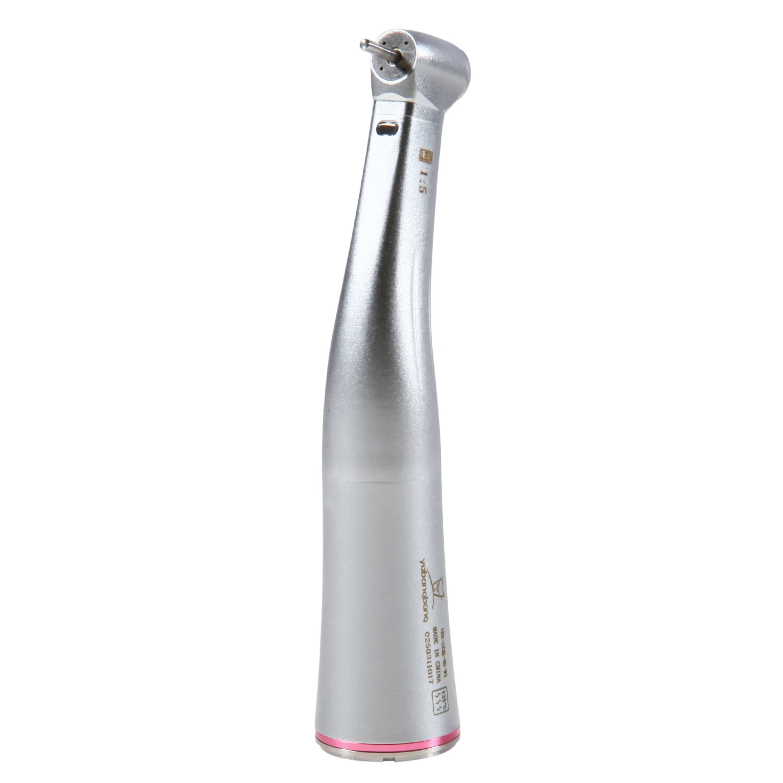 Dental Increasing 1:5 ratio Handpiece LED Fiber Optic Push Button Contra Angle 4 Spray Autochuck For NSK KAVO Electric Motor