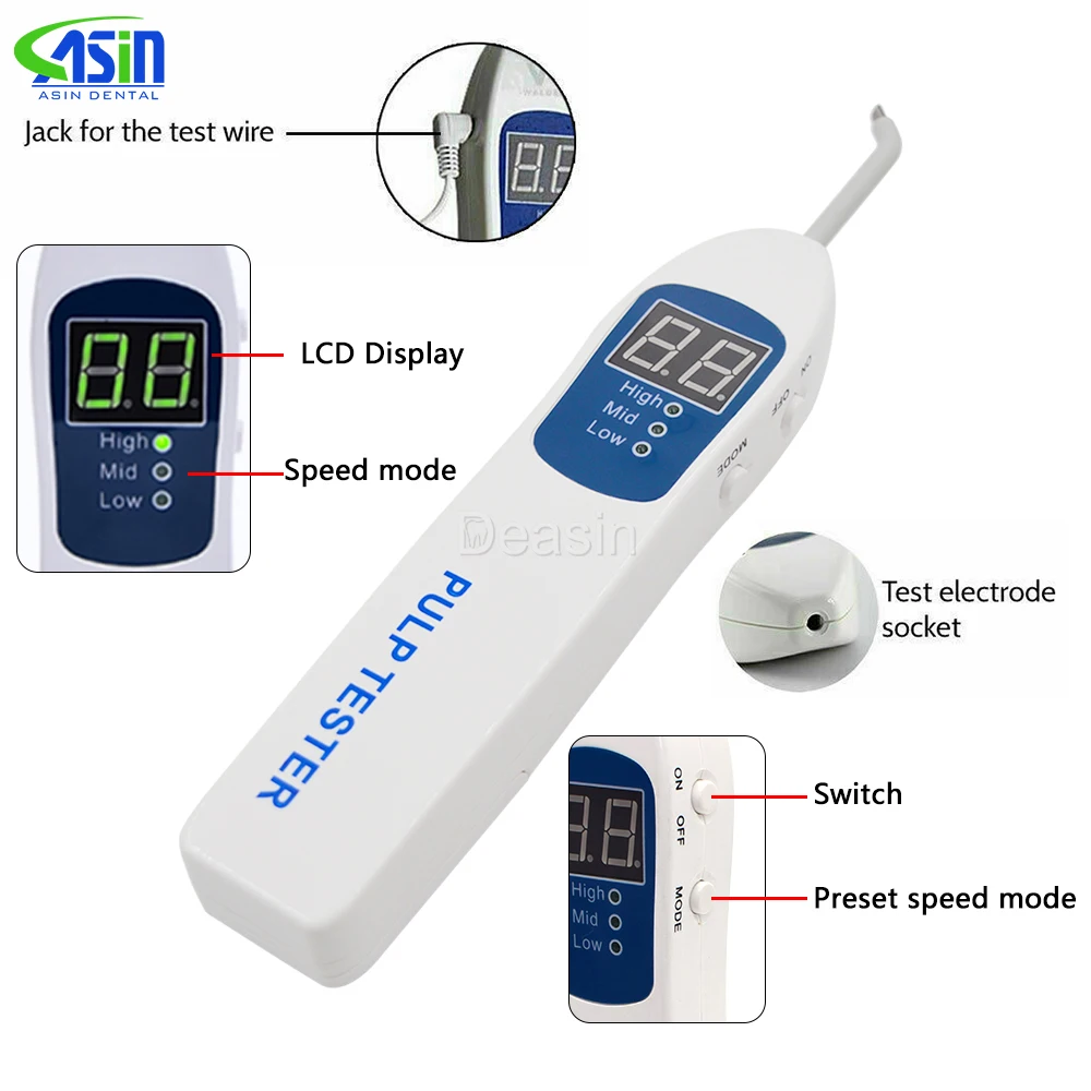 C-Pulse Dental Pulp Vitality Tester – Endodontic Pulp Testing Device for Root Canal Diagnosis, Dentist Clinic Tool