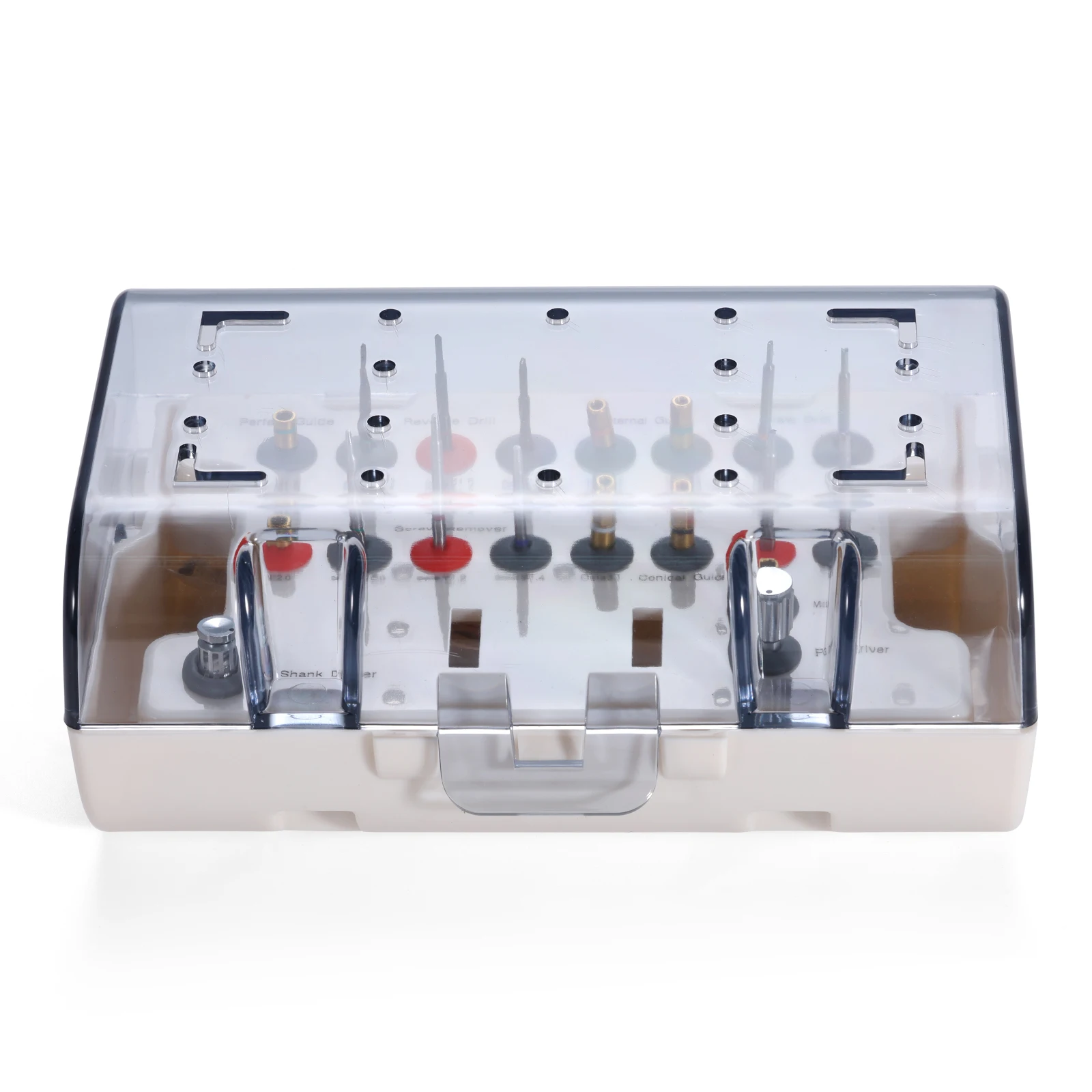 Dental Universal Implant Removal Kit Stainless Steel Screws Golden/Plastic Box Broken Screws Extract