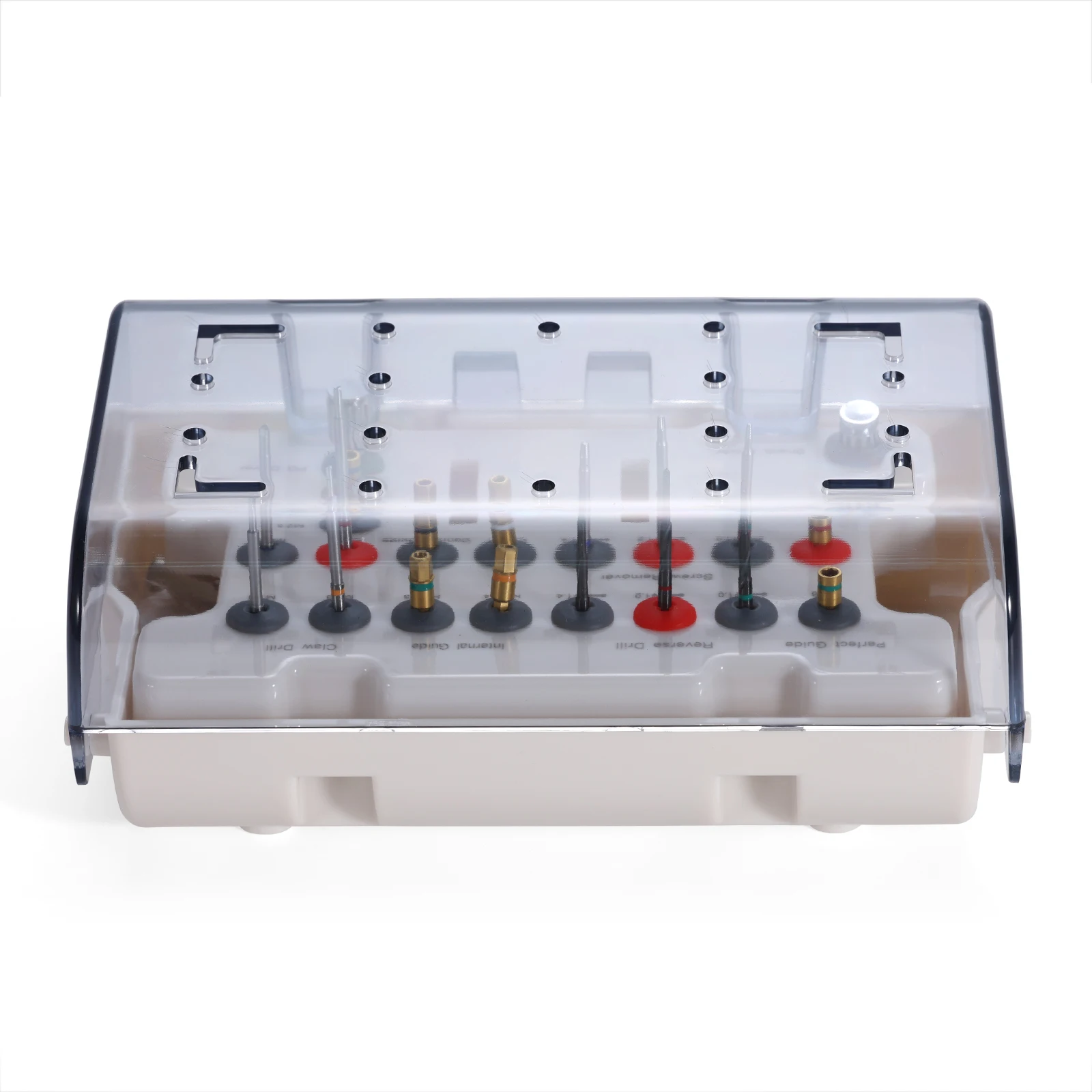 Dental Universal Implant Removal Kit Stainless Steel Screws Golden/Plastic Box Broken Screws Extract