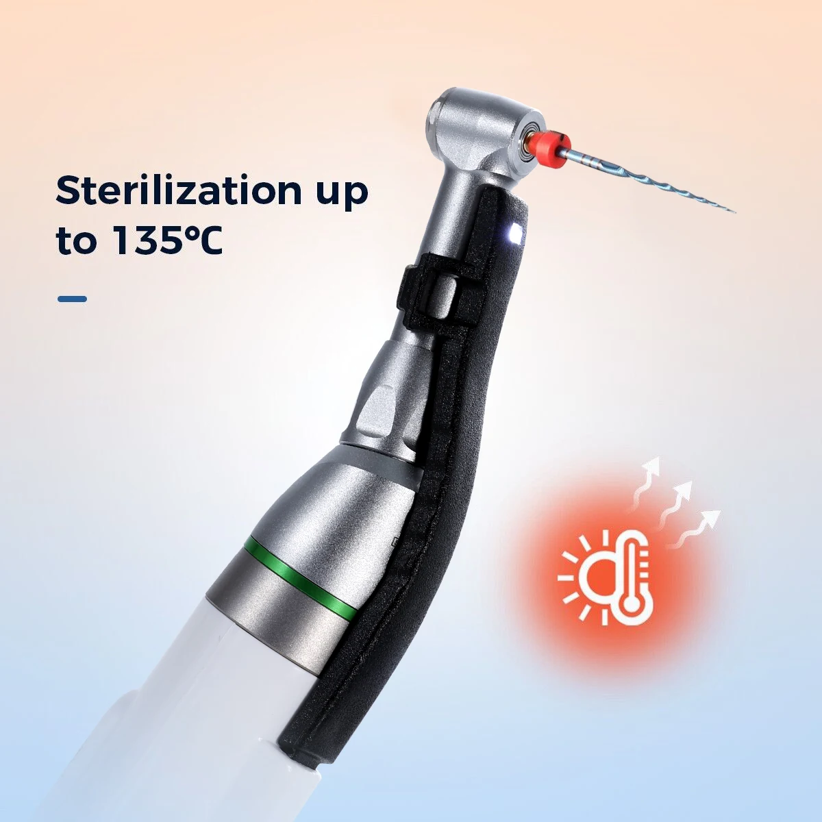 SANDENT Dental Endodontic Cordless LED Endo Motor 16:1 Contra Angle Handpiece for Root Canal Therapy