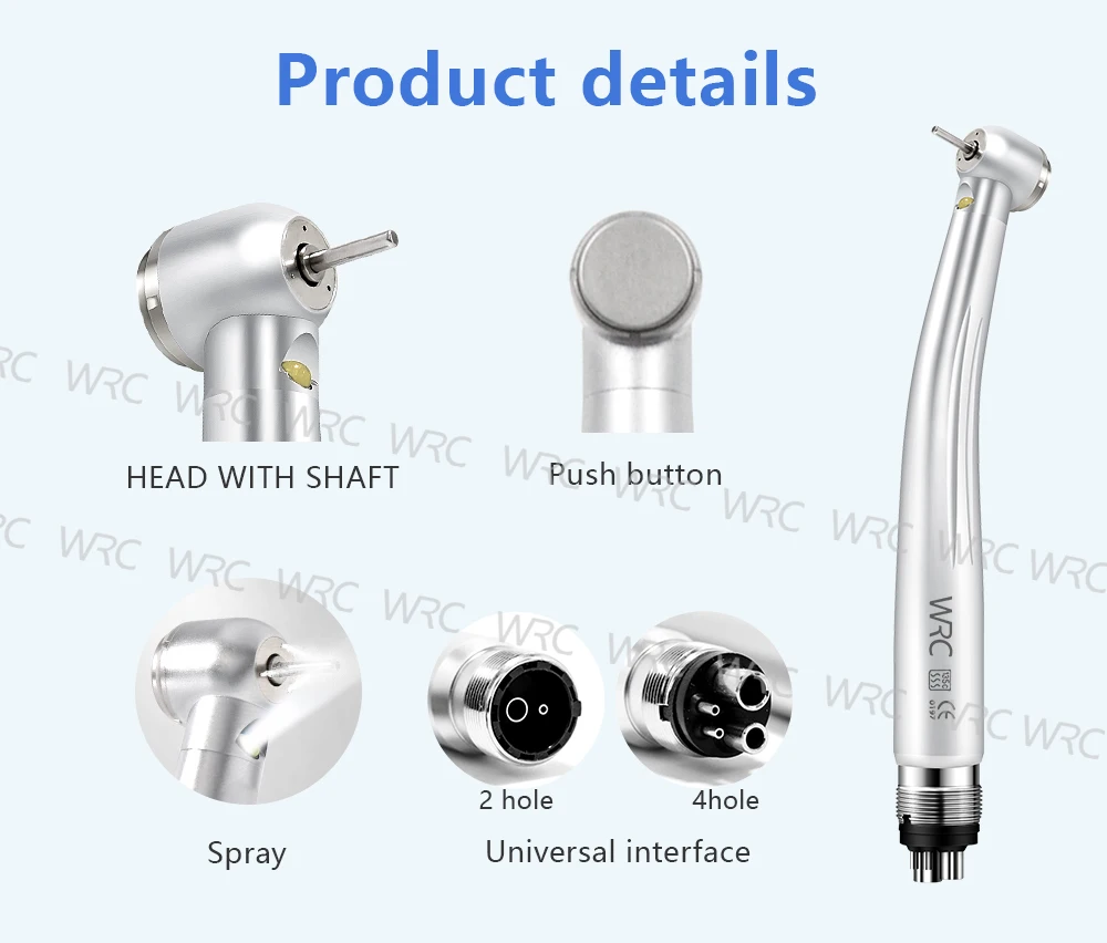 Dental High Speed Dental Handpiece Max LED Handpiece Air Turbine B2 M4 Push Button Triple Water spray Rotation speed 360.000rpm