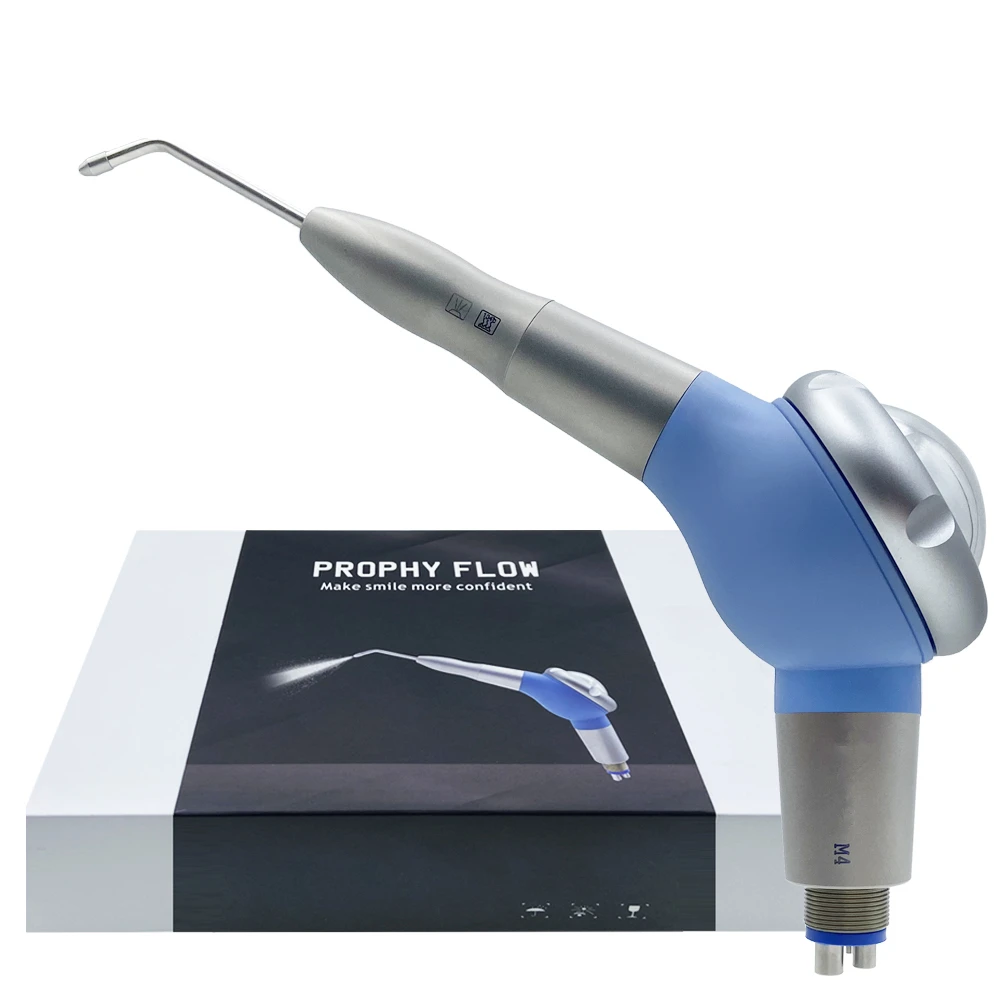 JUMTOP Dental Air Polisher Full Titanium Body Teeth Cleaning Handpiece Teeth Stain Removal Polishing Tool