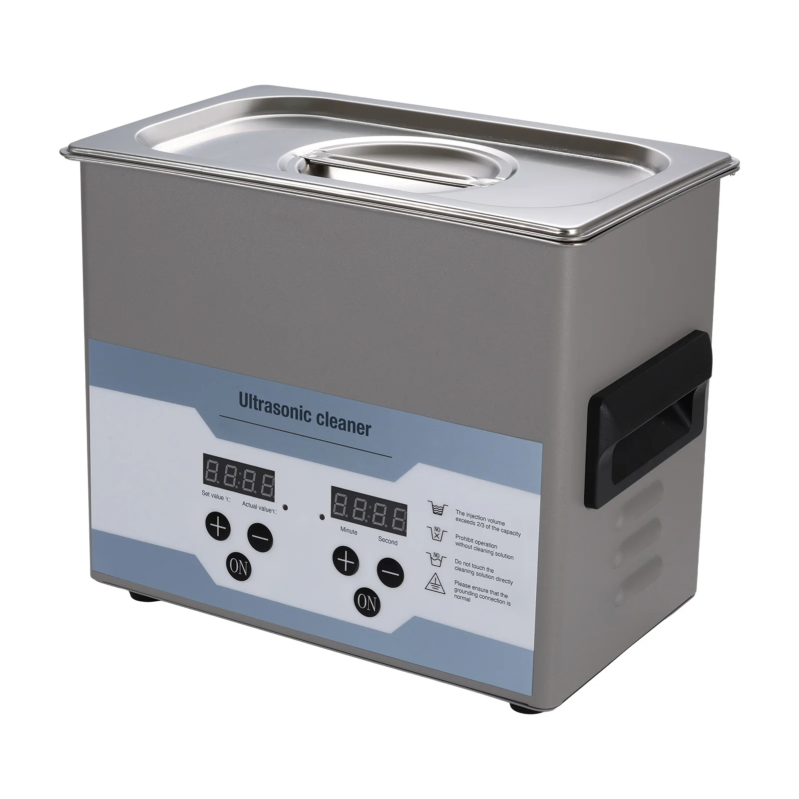 3.2L Commercial Ultrasonic Cleaner with Timer & Heater Jewelry Digital Sonic Cleaner Dental & Lab Equipment