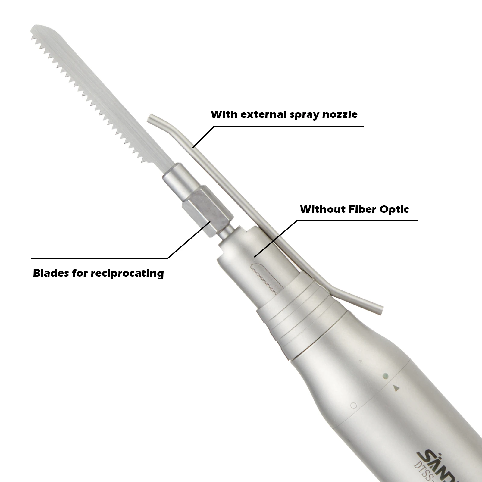 SANDENT Dental Micro Saw Surgical Handpiece 3.2:1 Reciprocating Bone Cutting Fit NSK Up & Down Reciprocation Osteotomy