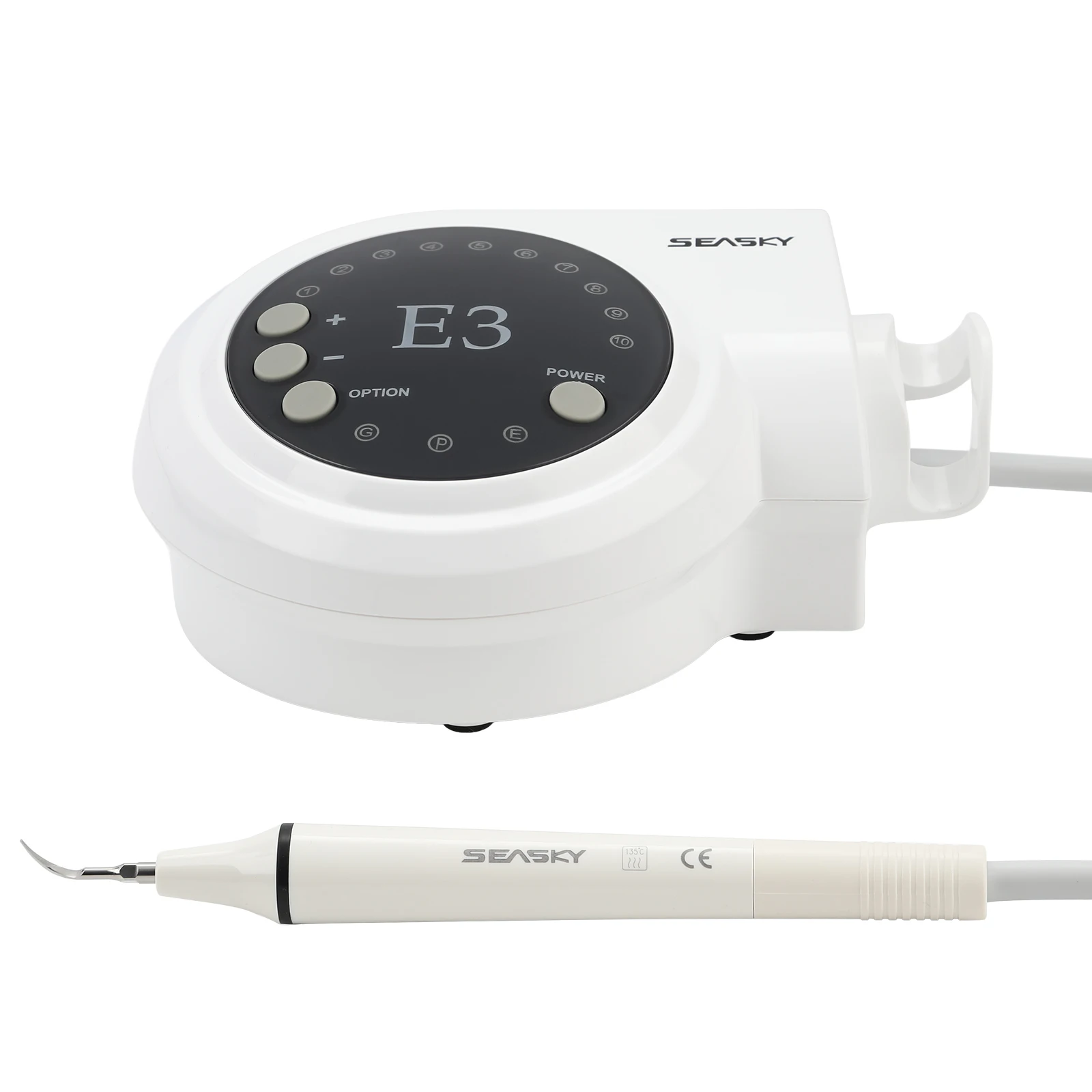 Dental Ultrasonic Piezo Scaler with Detachable Handpiece 5*Tips Automatic frequency fit EMS Cavitron Woodpeck