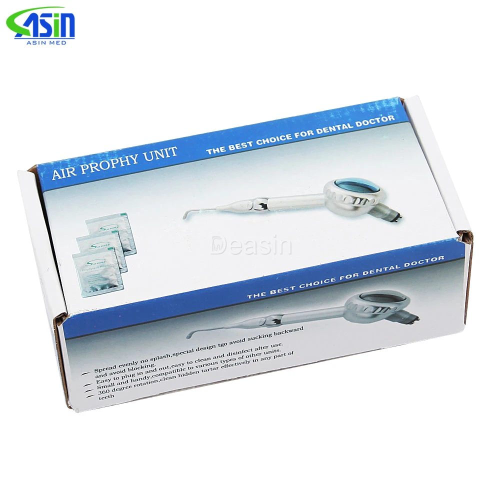 Dental Air Water Polisher Sandblasting Gun for Teeth Whitening & Cleaning, Oral Hygiene Prophy Polishing Tool