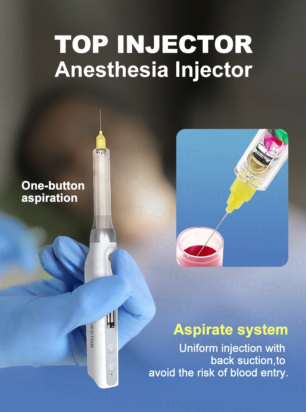 Dental Anesthesia Injector With Aspiration Painless Local Anesthesia Syringe Vet Anesthesia with LCD Display Dental Clinic Tool