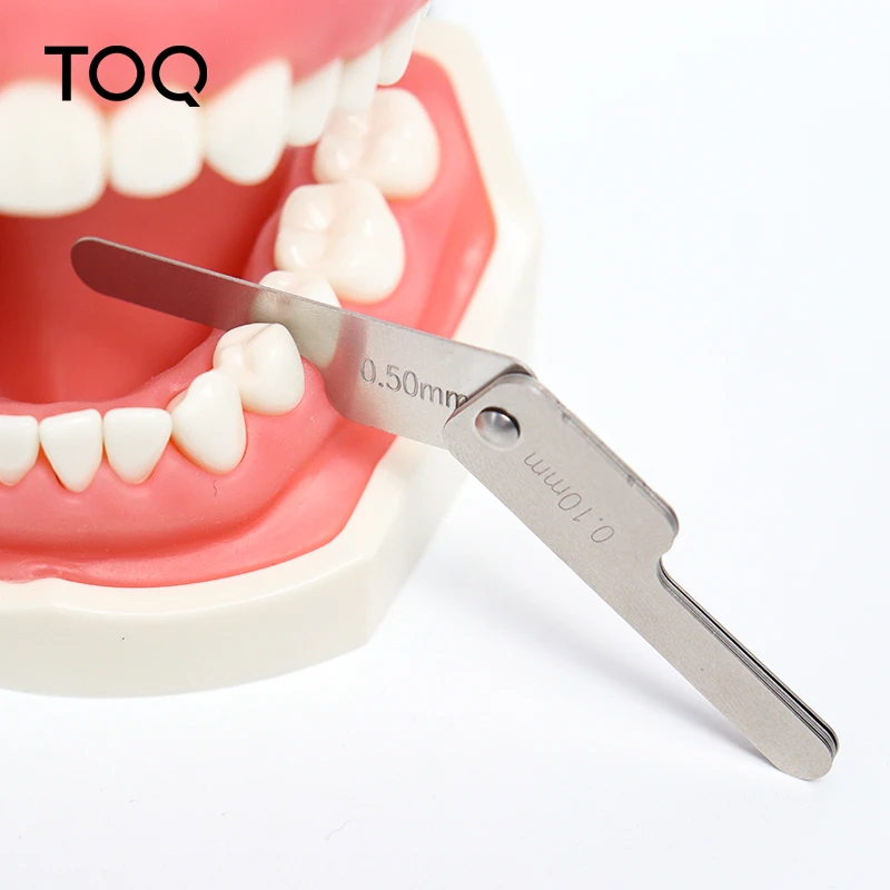 1setDental Interproximal Reduction Gauge Ruler Tooth Gap Measure Reciprocating IPR System Stainless Steel Orthodontic Instrument