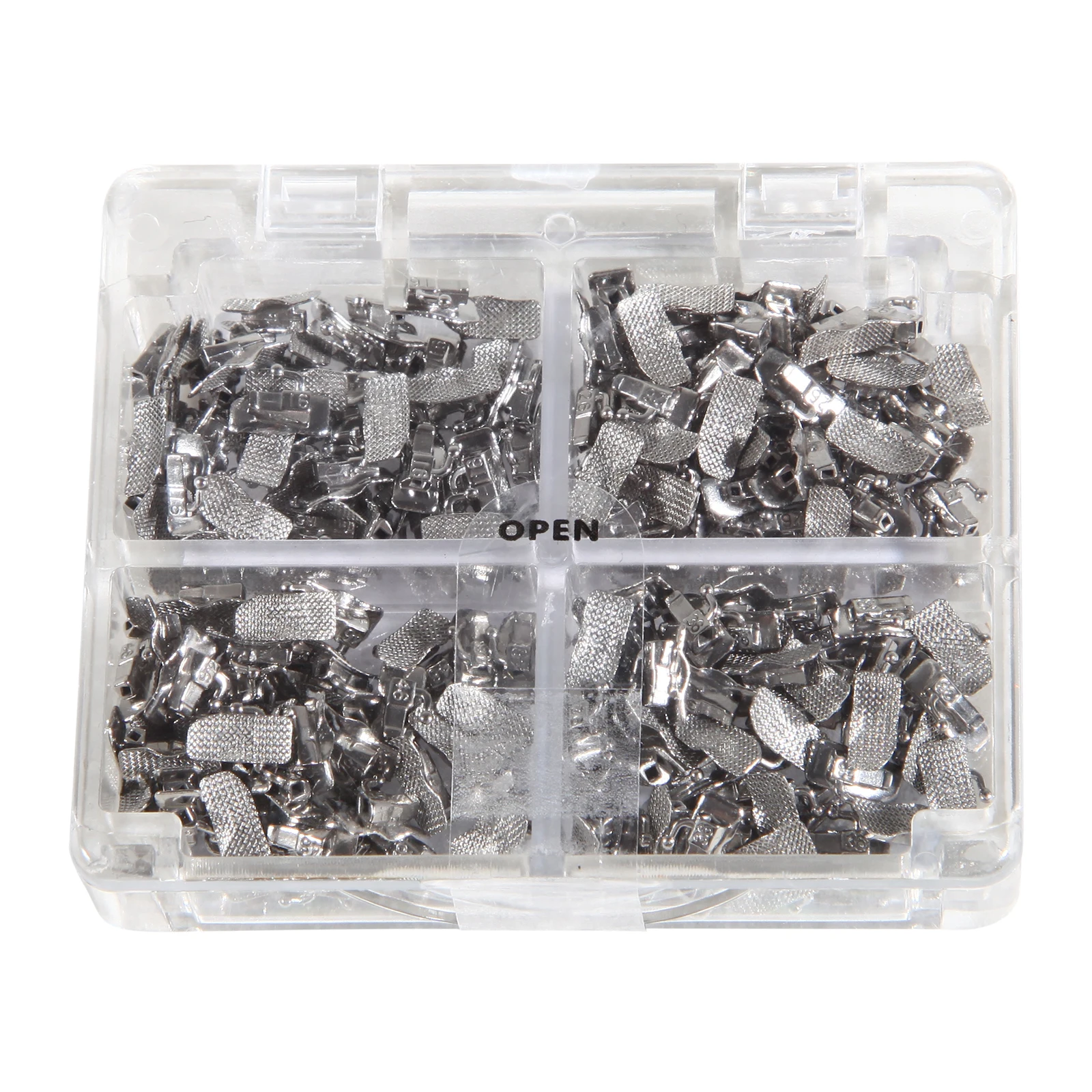 50Sets/Box Dental Ortho Metal Bondable Monoblock Orthodontic Buccal Tubes 022 For 1st Molar MBT/Roth Tube