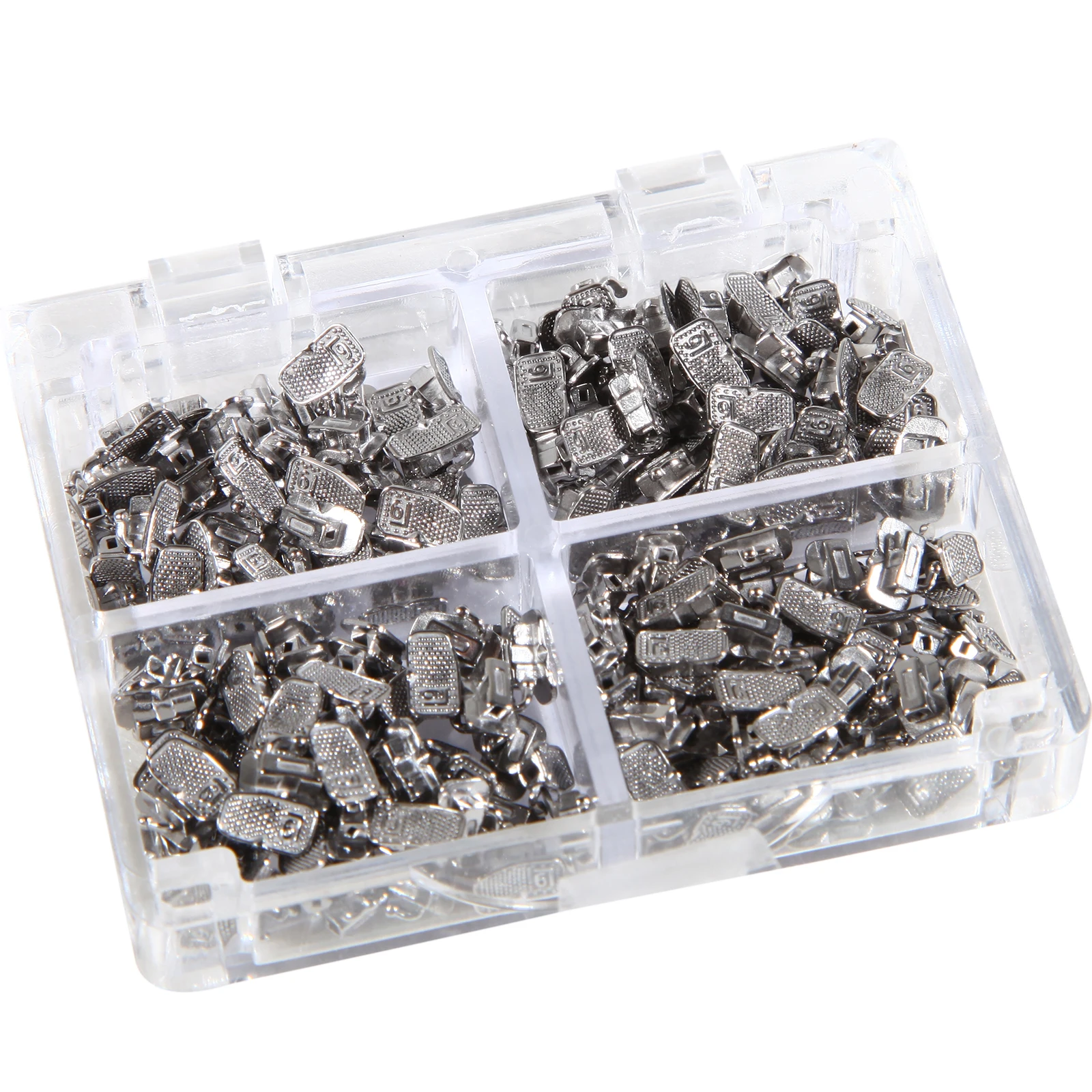 50Sets/Box Dental Ortho Metal Bondable Monoblock Orthodontic Buccal Tubes 022 For 1st Molar MBT/Roth Tube
