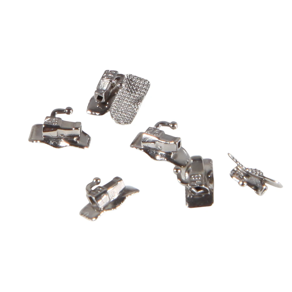 50Sets/Box Dental Ortho Metal Bondable Monoblock Orthodontic Buccal Tubes 022 For 1st Molar MBT/Roth Tube