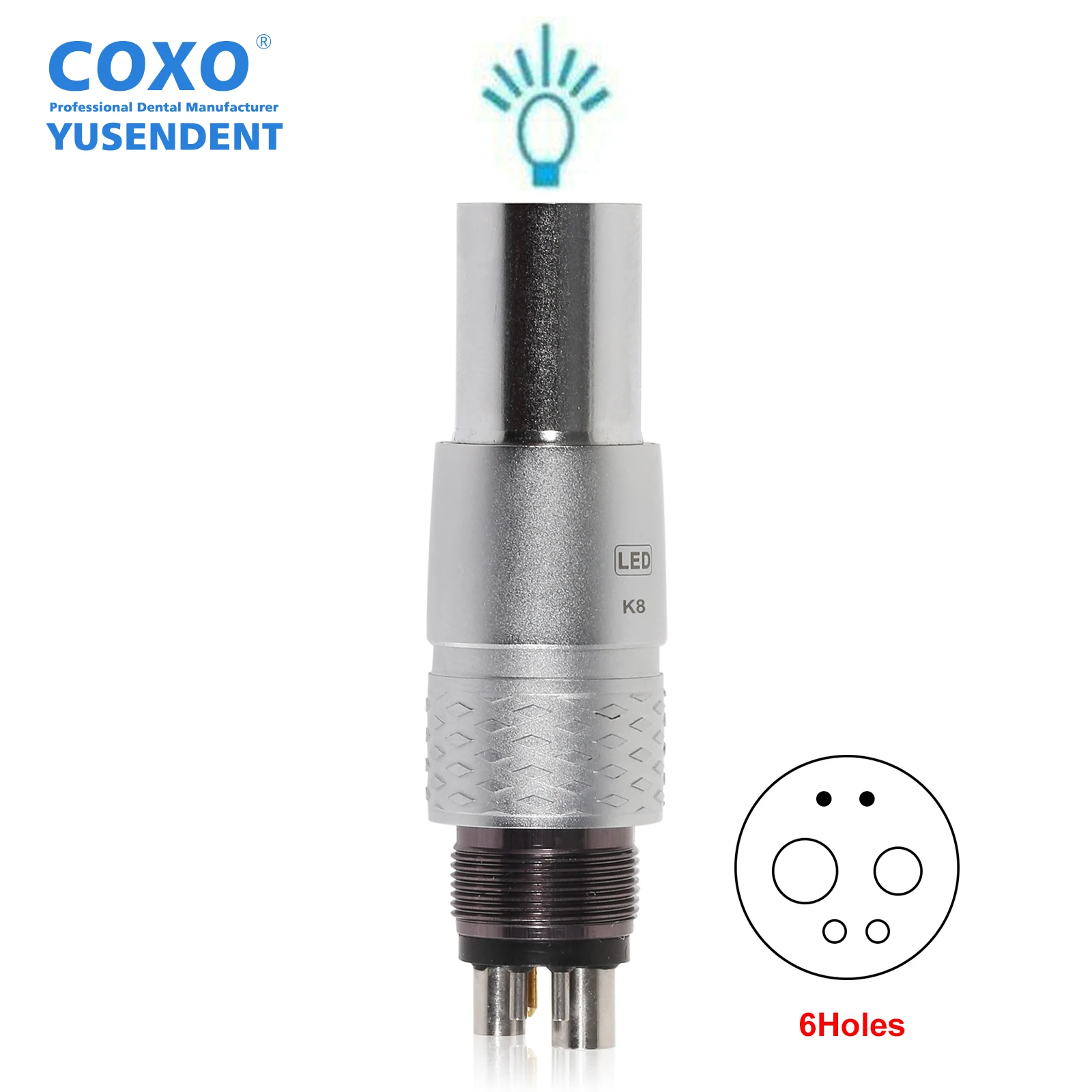 Dental Fiber Optic High Speed Turbine for COXO Fiber Optic LED Handpiece Standard for KaVo NSK Sirona