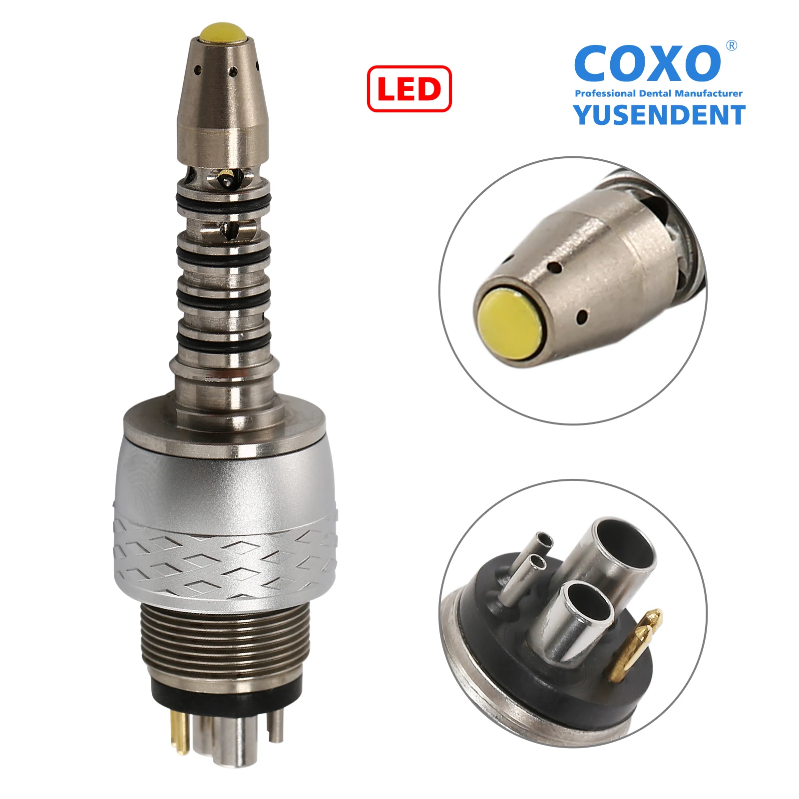 Dental Fiber Optic High Speed Turbine for COXO Fiber Optic LED Handpiece Standard for KaVo NSK Sirona