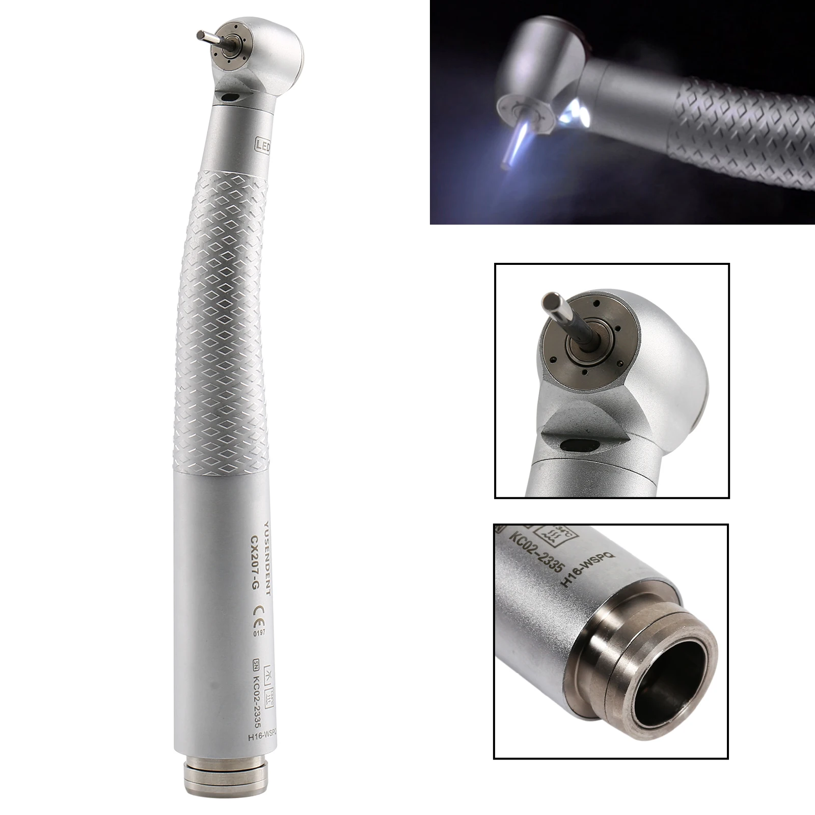 Dental Fiber Optic High Speed Turbine for COXO Fiber Optic LED Handpiece Standard for KaVo NSK Sirona