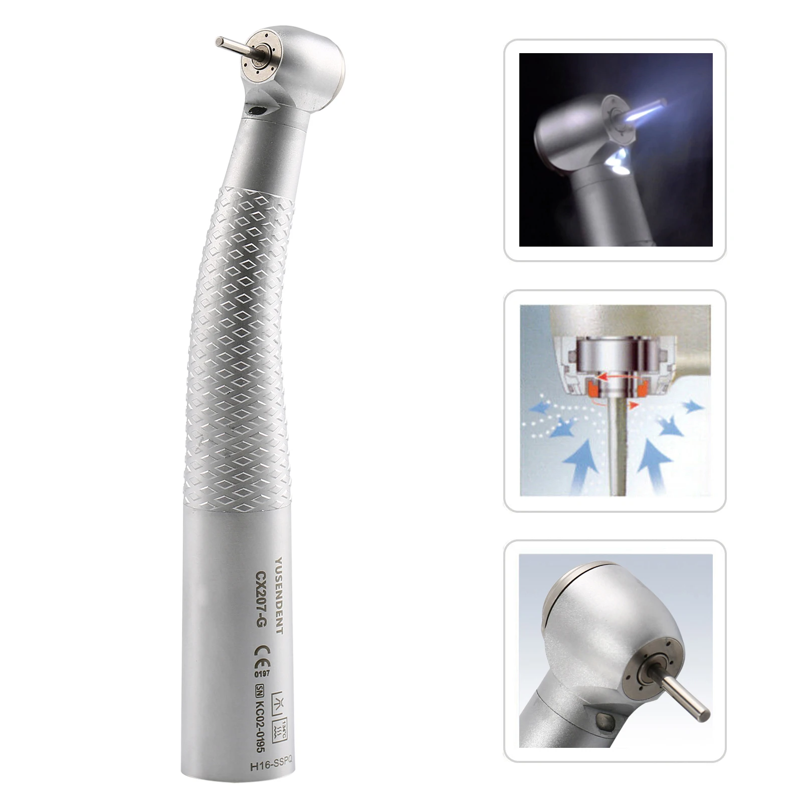 Dental Fiber Optic High Speed Turbine for COXO Fiber Optic LED Handpiece Standard for KaVo NSK Sirona