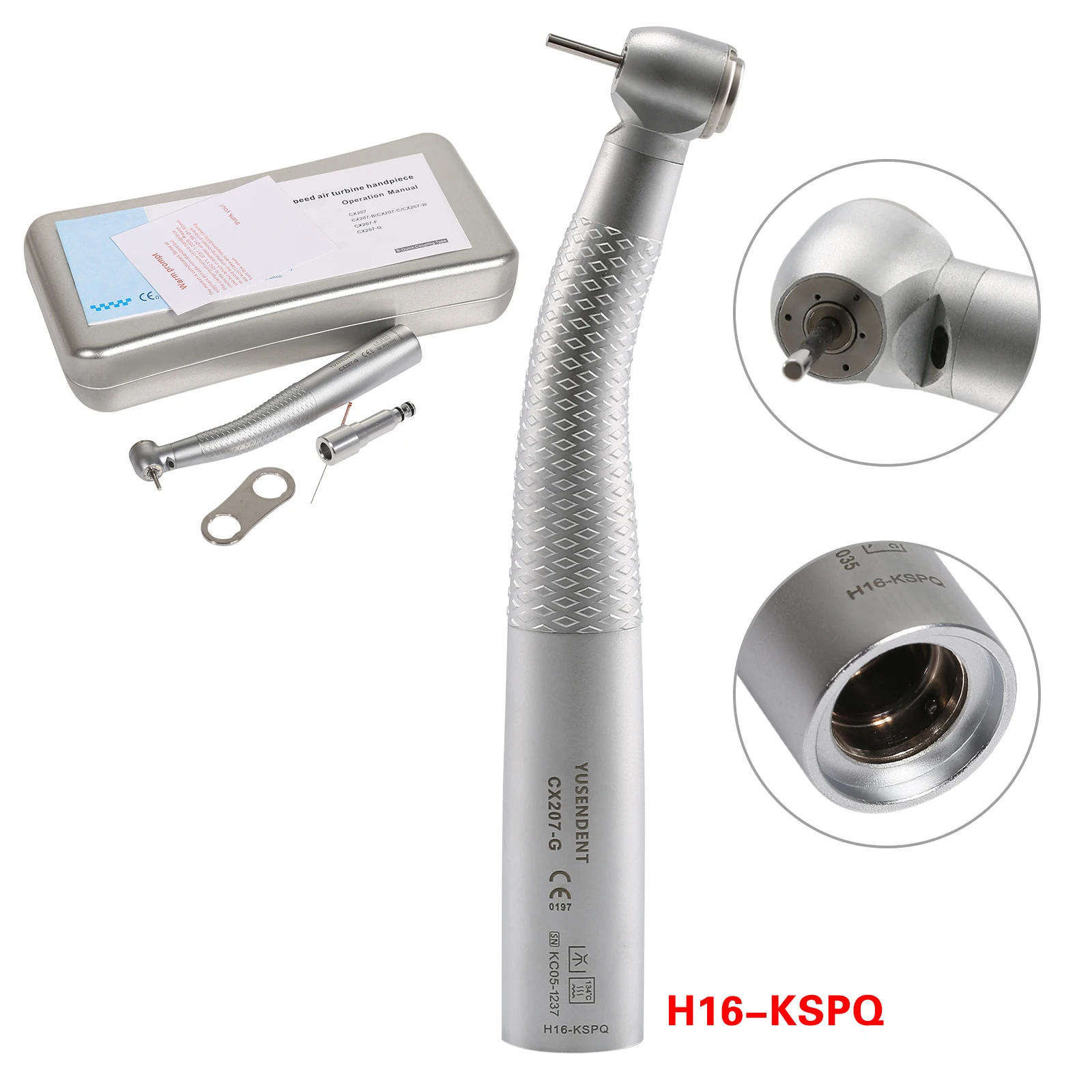 Dental Fiber Optic High Speed Turbine for COXO Fiber Optic LED Handpiece Standard for KaVo NSK Sirona