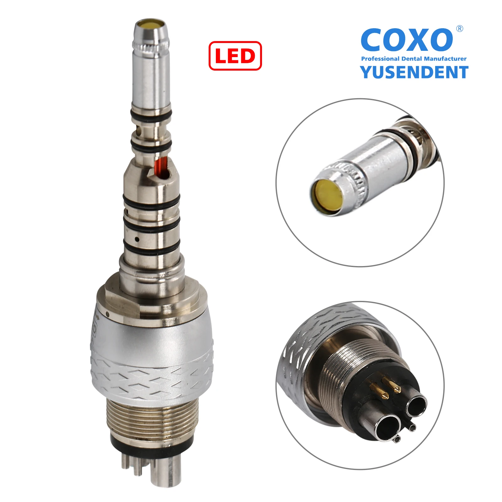 Dental Fiber Optic High Speed Turbine for COXO Fiber Optic LED Handpiece Standard for KaVo NSK Sirona