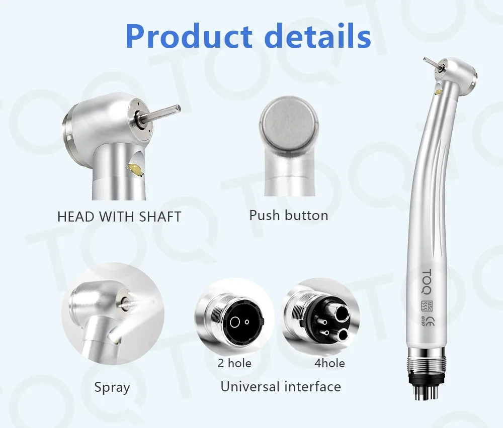 Rock Drilling Machine with Free ShippingDental LED Dentist E-generator Push Button High Speed Handpiece Air Turbine Triple Water