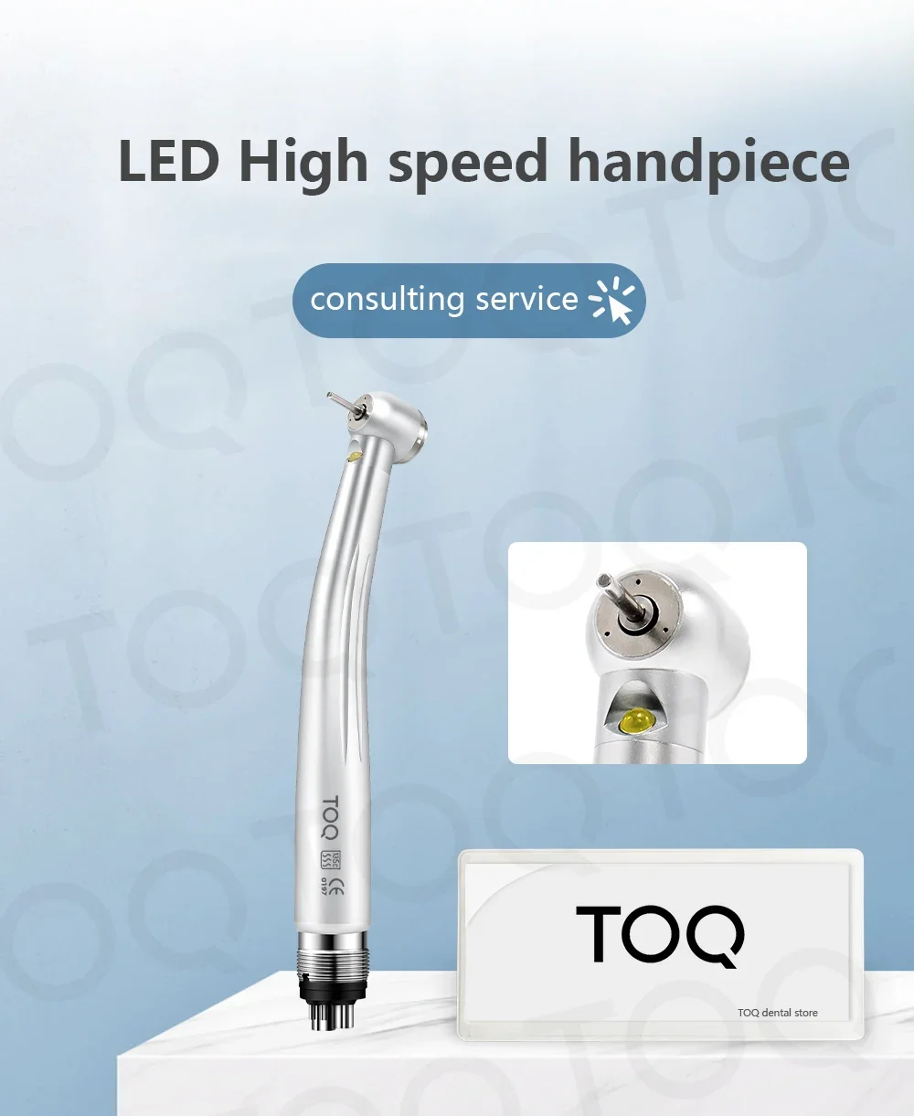 Rock Drilling Machine with Free ShippingDental LED Dentist E-generator Push Button High Speed Handpiece Air Turbine Triple Water