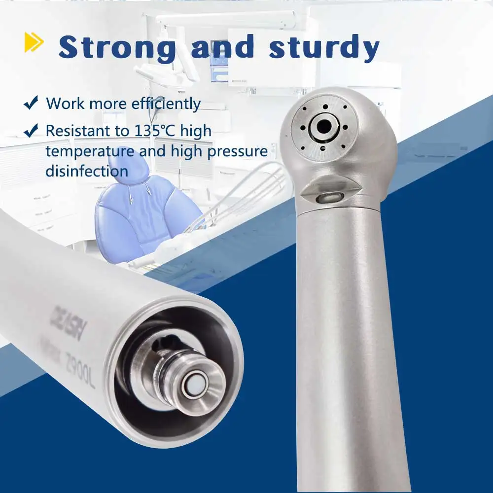 DEASIN Dental stainless steel handpiece Z9000L high speed standard head handpiece air turbine optical fiber tooth equipment