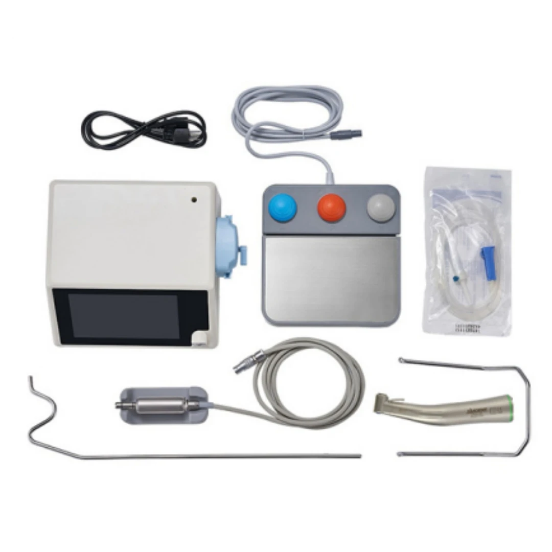 SANDENT Dental Implant Motor Brushless Surgical System Touch Screen Machine With 20:1 Contra Angle LED Fiber Optic Handpiece