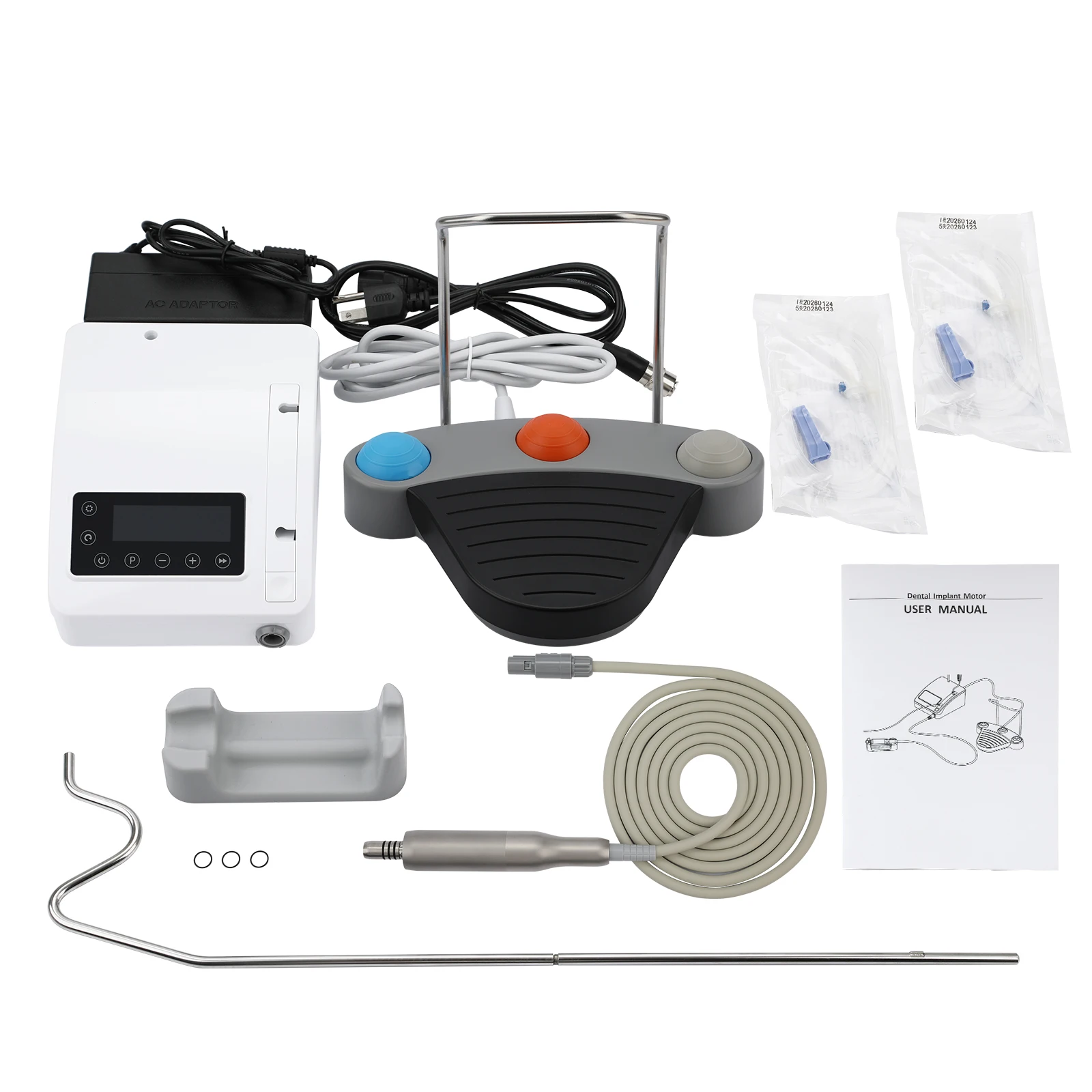 SANDENT Dental Implant Motor Brushless Surgical System Touch Screen Machine With 20:1 Contra Angle LED Fiber Optic Handpiece