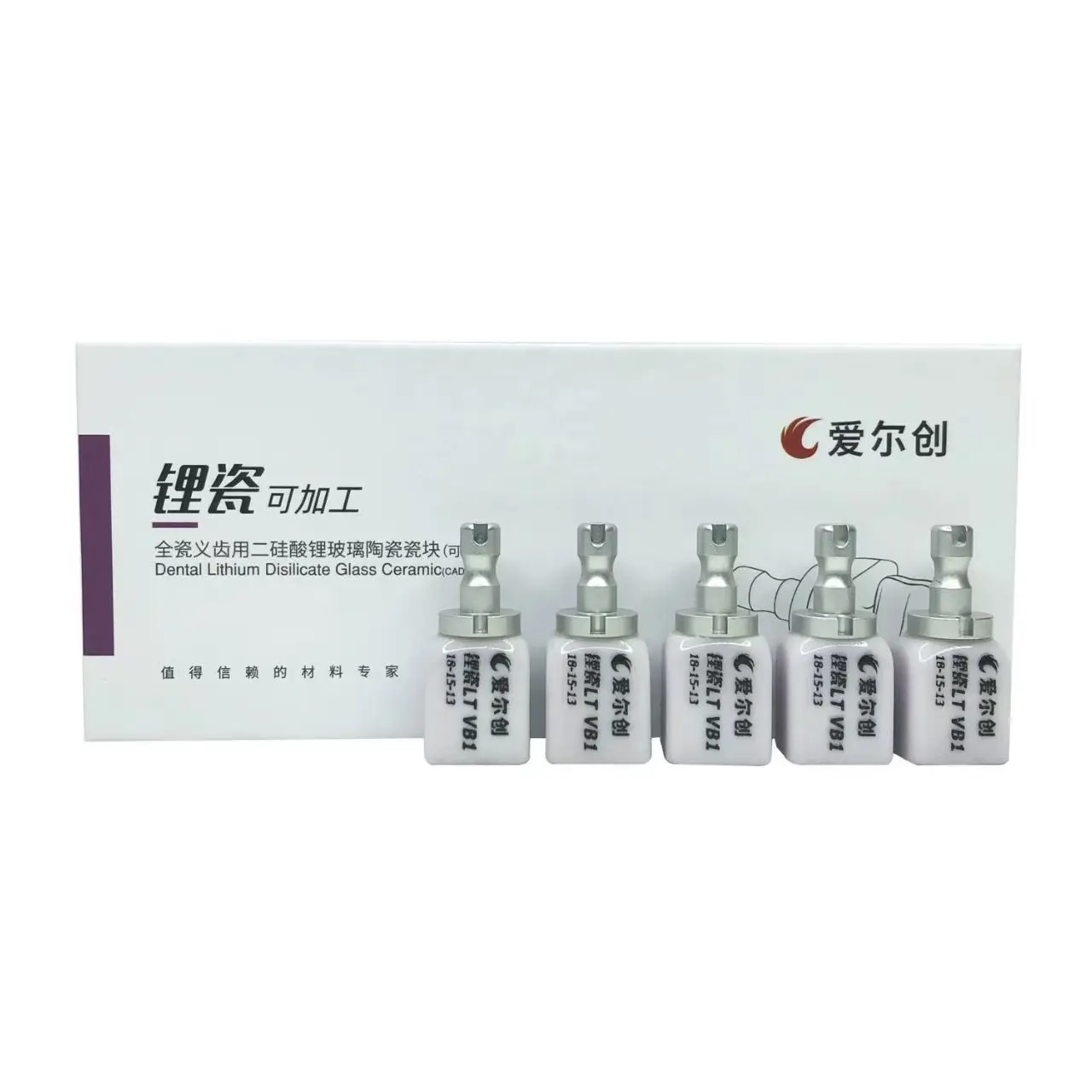Upcera UP-CAD Dental Lithium Disilicate Glass Ceramic C14 Blocks HT/LT For CAD CAM Single Crown Veneer Dentistry Materials