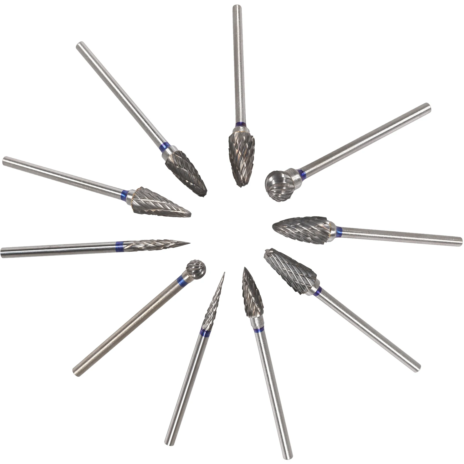 Dental Polishing HP 2.35mm Tungsten Carbide Steel Burs bur Tooth Drill Fit dental low speed straight handpiece