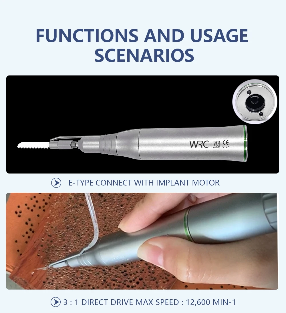 Dental Oral Surgery Saw Handpiece for Implantology Dental Reciprocating Saw Blade Bone reduction Handpiece Dentistry Accessories