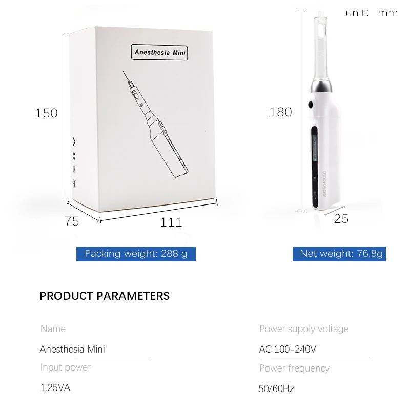 JUMTOP Dental Anesthesia Injector Oral Anesthesia Syringe Painless Pen Accurate Injection Assuring Safety and Reliablility