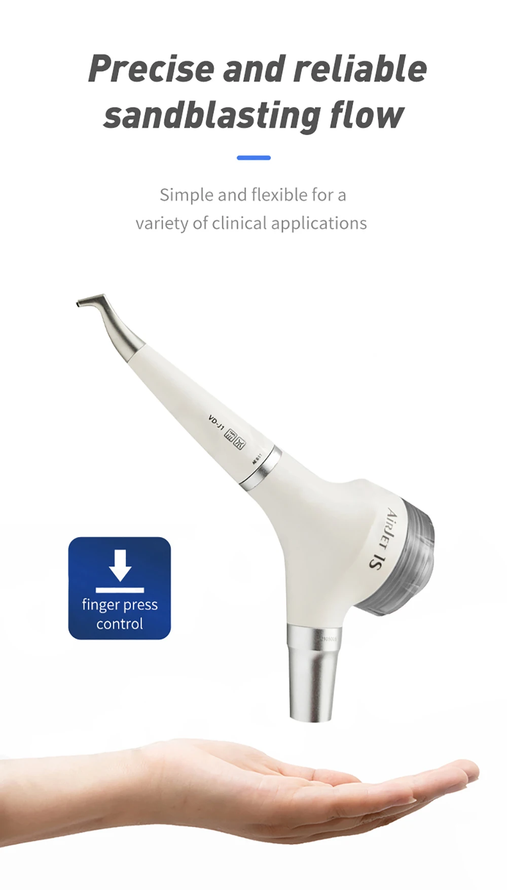 Dental Air Prophy Jet Airjet 1/1S Air Polisher Sandblaster Teeth Polishing Handpiece Hygiene Prophy Jet Machine