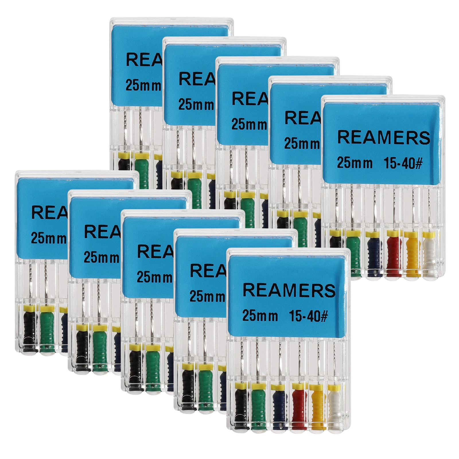 10packs Dental Endodontic Stainless Steel H/K/R-FILES Endo Root Canal File Rotary Reamer Hand Use Files