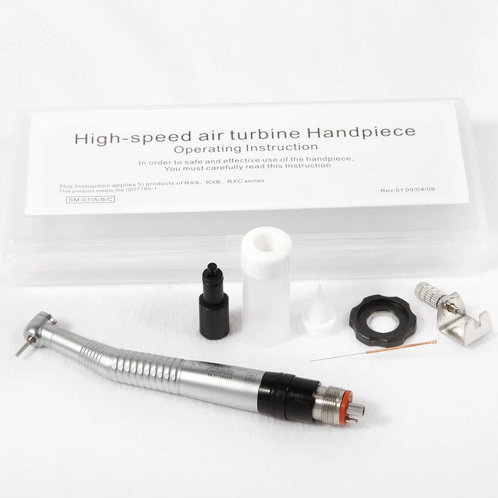 NSK Style 360°Swivel Dental High Speed Air Turbine Handpiece Mini Head 4 Hole Backsiphonage Prevention
