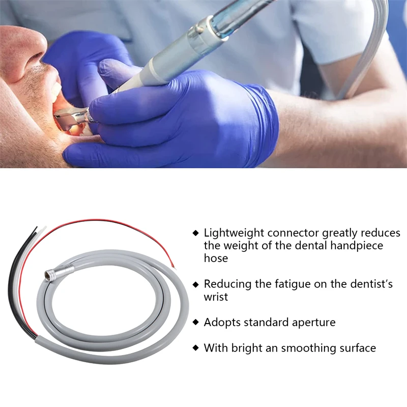 Dental Silicone Tube Tubing Hose Cable For High Speed Inner Water Handpiece Connector 2/4/6 Hole T2/4/6